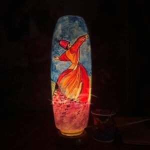 Bottle Shaped Camel Skin Lamp