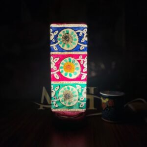 Box Shape Camel Skin Lamp