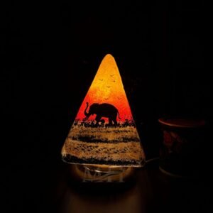 Red Tanzanian Camel Skin Lamp